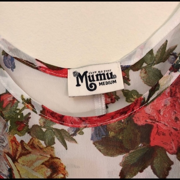 Show Me Your MuMu Red Floral Tank Top - Picture 2 of 4